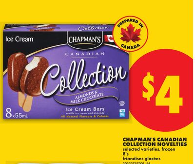 CHAPMAN'S CANADIAN COLLECTION NOVELTIES, 8'S
