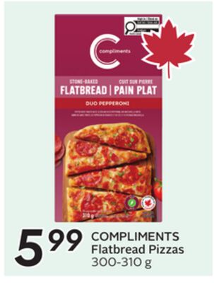 COMPLIMENTS Flatbread Pizzas