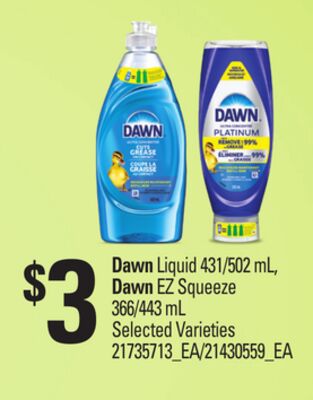 DAWN LIQUID, 431/502 ML, DAWN EZ SQUEEZE, 366/443 ML