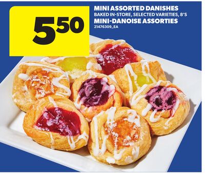 MINI ASSORTED DANISHES, 8'S