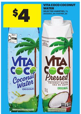 VITA COCO COCONUT WATER, 1 L