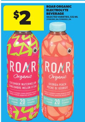 ROAR ORGANIC ELECTROLYTE BEVERAGE, 532 ML