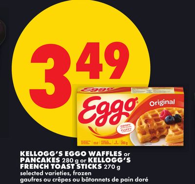 KELLOGG'S EGGO WAFFLES OR PANCAKES, 280 G OR KELLOGG'S FRENCH TOAST STICKS, 270 G