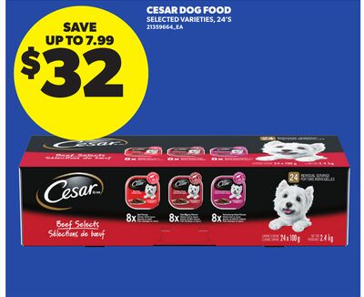 CESAR DOG FOOD, 24'S