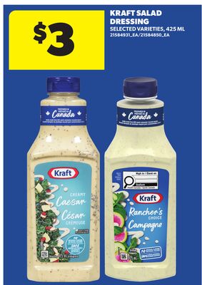 KRAFT SALAD DRESSING, 425 ML