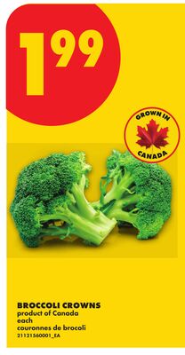 BROCCOLI CROWNS, each