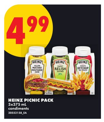 HEINZ PICNIC PACK, 3x375 ml