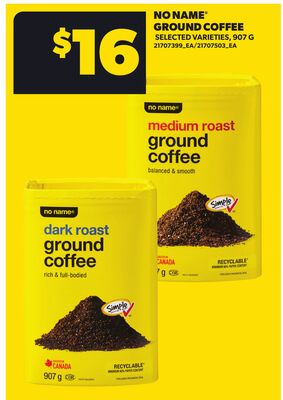 NO NAME® GROUND COFFEE, 907 G