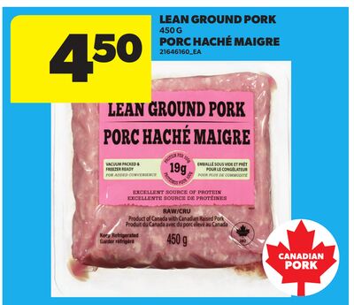 LEAN GROUND PORK, 450 G