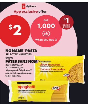 NO NAME® PASTA, 900 G