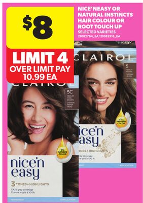 NICE'NEASY OR NATURAL INSTINCTS HAIR COLOUR OR ROOT TOUCH UP