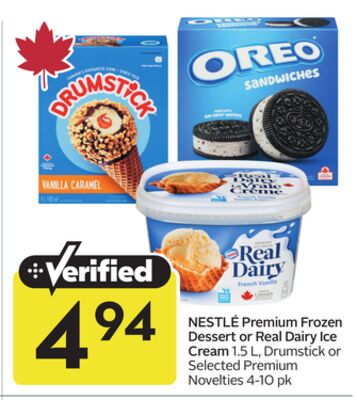 Premium Frozen Dessert or Real Dairy Ice Cream