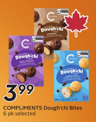 COMPLIMENTS Dough'chi Bites