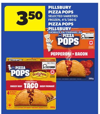 PILLSBURY PIZZA POPS, 4'S/380 G