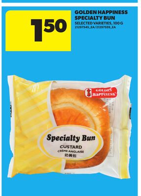 GOLDEN HAPPINESS SPECIALTY BUN, 100 G