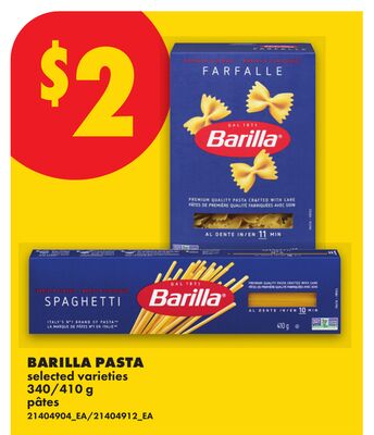 BARILLA PASTA, 340/410 G