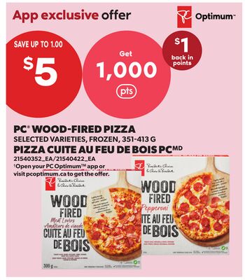 PC® WOOD-FIRED PIZZA, 351-413 G