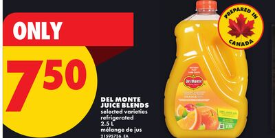 DEL MONTE JUICE BLENDS, 2 L
