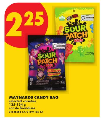 MAYNARDS CANDY BAG, 135-154 G