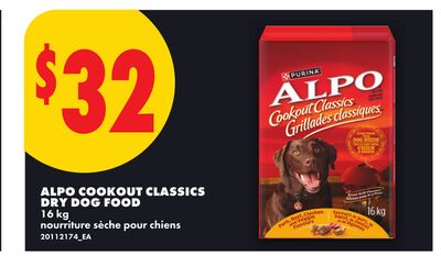 ALPO COOKOUT CLASSICS DRY DOG FOOD, 16 kg
