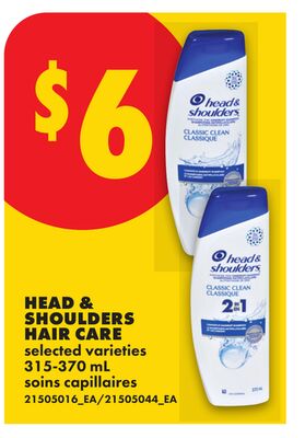 HEAD & SHOULDERS HAIR CARE, 315-370 ML