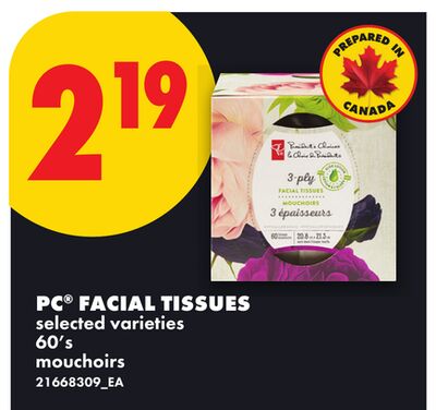 PC® FACIAL TISSUES, 60'S