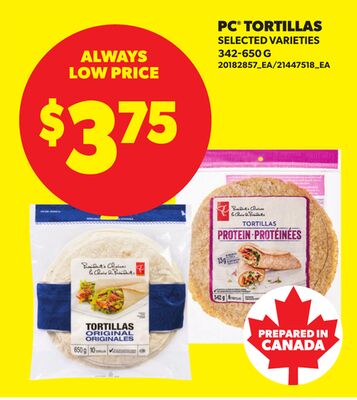 PC® TORTILLAS
