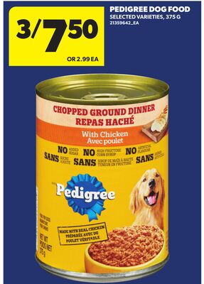 PEDIGREE DOG FOOD, 375 G