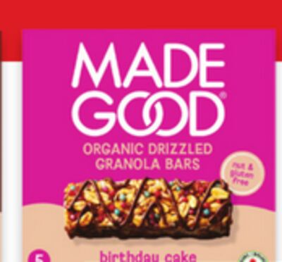 MadeGood granola bars