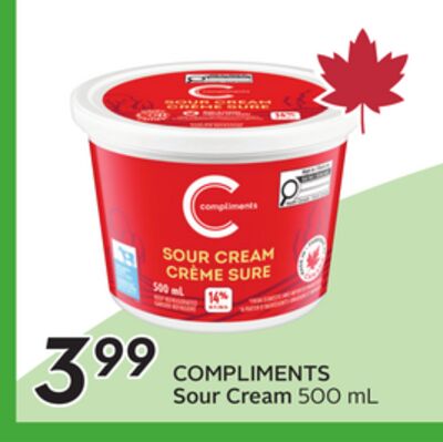 COMPLIMENTS Sour Cream