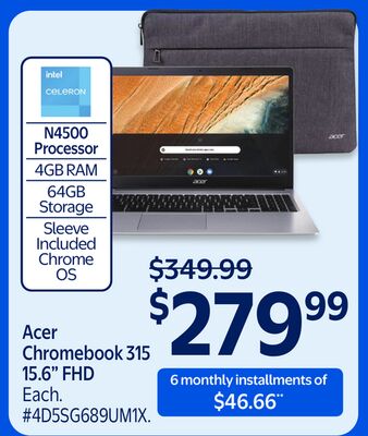 Acer Chromebook 315 15.6" FHD