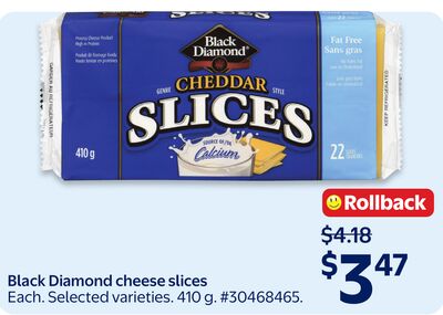Black Diamond cheese slices