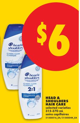 HEAD & SHOULDERS HAIR CARE, 315-370 ml