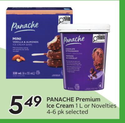 Premium Ice Cream 1 L or Novelties 4-6 pk selected