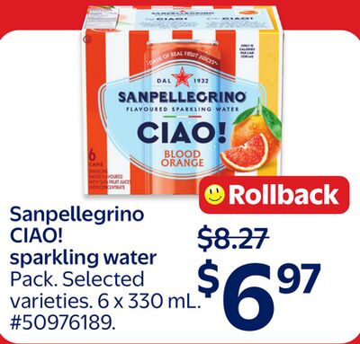Sanpellegrino CIAO! sparkling water