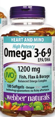 Webber Naturals omega 3 or 3-6-9