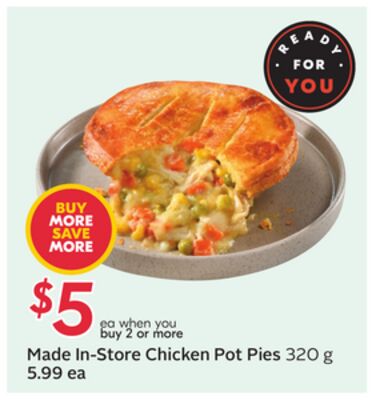 Made In-Store Chicken Pot Pies
