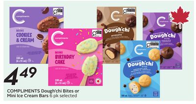 COMPLIMENTS Doughchi Bites or Mini Ice Cream Bars
