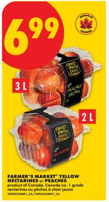FARMER'S MARKET™ YELLOW NECTARINES, 2 L OR PEACHES, 3 L