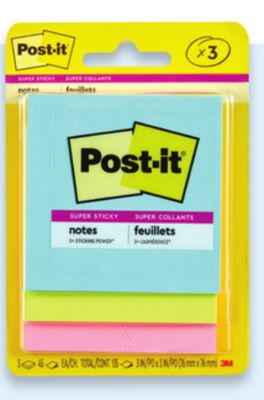 Post-It Super Sticky Notes
