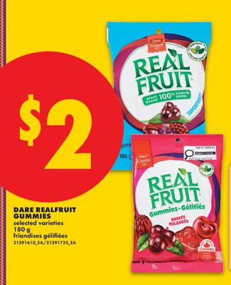 DARE REALFRUIT GUMMIES, 180 G