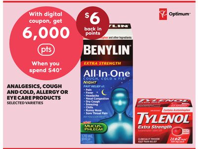 ANALGESICS, COUGH AND COLD, ALLERGY OR EYE CARE PRODUCTS