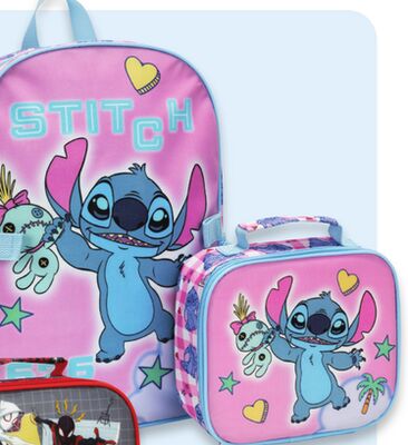 Stitch backpack and lunch bag set