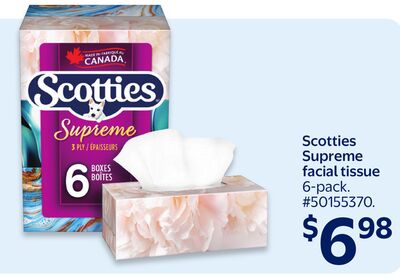 Scotties Supreme facial tissue