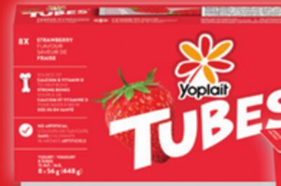 Yoplait Tubes 8 x 56 g Yogurt