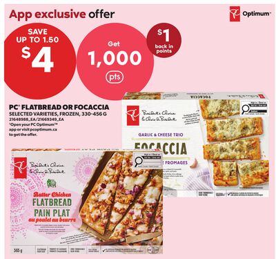 PC® FLATBREAD OR FOCACCIA, 330-456 G