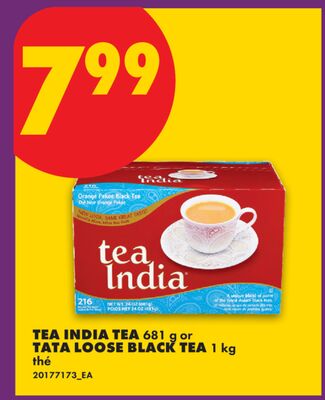 TEA INDIA TEA, 681 G OR TATA LOOSE BLACK TEA, 1 KG