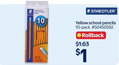 Staedtler Yellow school pencils