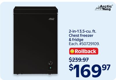 Arctic™ King 2-in-1 3.5-cu. ft. Chest freezer & fridge