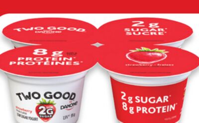 Two Good yogurt cups